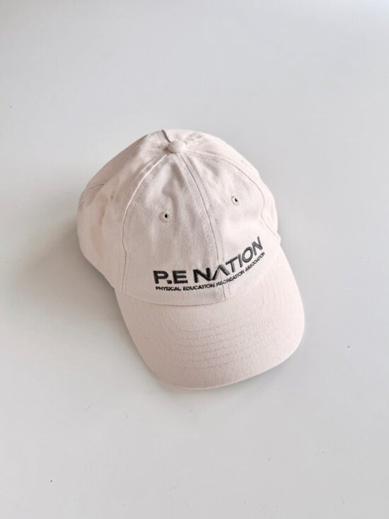 P.E NATION Accessories - NWT P.E NATION Homage Pink Cotton Canvas Embroidered Baseball Cap Hat, One Size